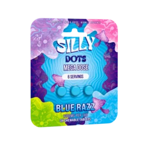 Silly Dots Mega Dose 1200mg Tabs | 3 Tabs | Blue Razz