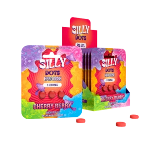 Party Pack | Silly Dots Hero Dose 1800mg Tabs | 3 Tabs | Cherry Berry | 10 Count Display