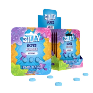 Party Pack | Silly Dots Hero Dose 1800mg Tabs | 3 Tabs | Blue Razz | 10 Count Display